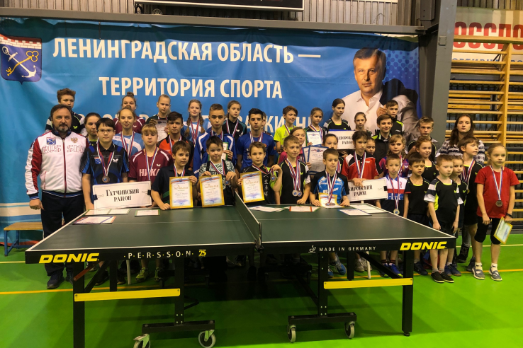 Спортсмены Подпорожского и Гатчинского районов – лучшие в настольном теннисе