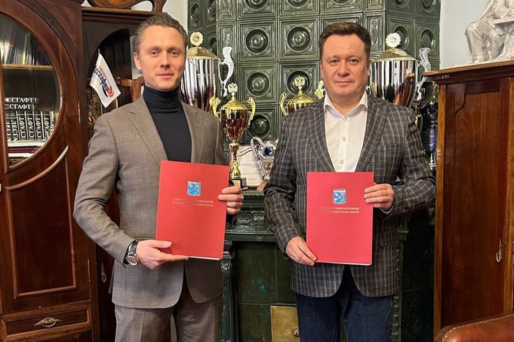 Подписание соглашения между комитетом физической культуры и спорта Ленинградской области и НГУ им. Лесгафта