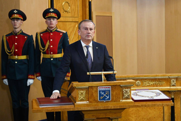 Александр Дрозденко вступил в должность губернатора Ленинградской области