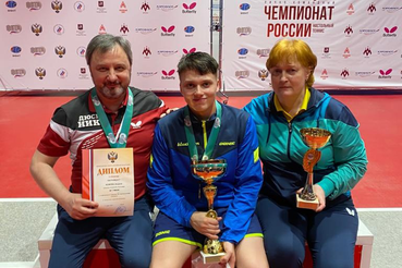 Ленинградский спортсмен - чемпион России по настольному теннису