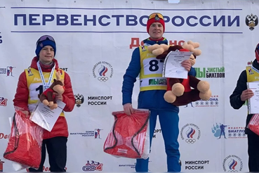 Ленинградский биатлонист поднялся на пьедестал первенства России!